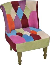 vidaXL Patchwork Sessel bunt Stuhlsessel Sessel
