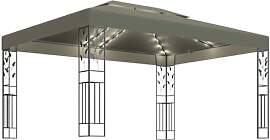 vidaXL Pavillon mit Doppeldach LED Lichterketten
