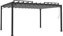 vidaXL Pavillon mit Lamellendach Pergola