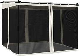 vidaXL Pavillon, Pergola mit Netzwände