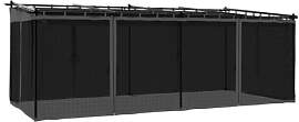 vidaXL Pavillon, Pergola mit Netzwände