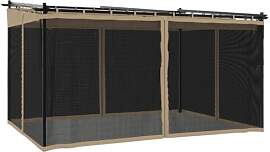 vidaXL Pavillon, Pergola mit Netzwände