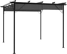 vidaXL Pergola mit Ausziehbarem Dach Pavillon