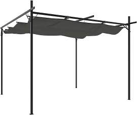vidaXL Pergola, Pavillon mit Schiebedach,