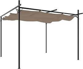vidaXL Pergola, Pavillon mit Schiebedach,