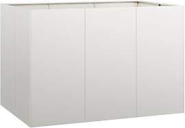 vidaXL Pflanzkübel 120x80x80 cm Edelstahl,