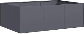 vidaXL Pflanzkübel Anthrazit 120x80x40 cm Stahl,