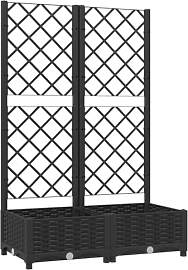 vidaXL Pflanzkübel mit Rankgitter Blumenkübel