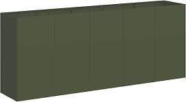 vidaXL Pflanzkübel Olivgrün 200x40x80 cm