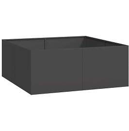 vidaXL Pflanzkübel Schwarz 100x100x40 cm Stahl,
