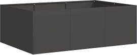 vidaXL Pflanzkübel Schwarz 120x80x40 cm Stahl,
