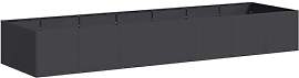 vidaXL Pflanzkübel Schwarz 280x80x40 cm Stahl,