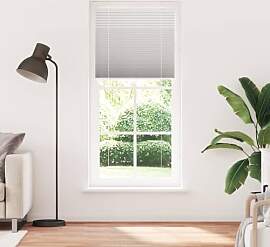 vidaXL Plissee Hellgrau 95x200 cm Stoffbreite 94,4 