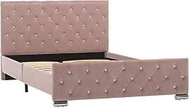 vidaXL Polsterbett Klassisch Bett Doppelbett