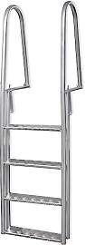 vidaXL Poolleiter 4 Stufen Aluminium 167cm