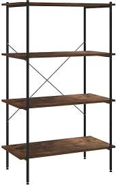 vidaXL Regal mit 4 Böden Bücherregal Standregal