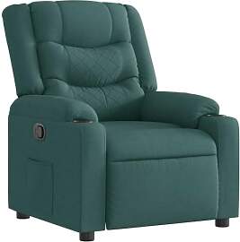 vidaXL Relaxsessel Dunkelgrün Stoff, Sessel, TV