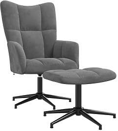 vidaXL Relaxsessel mit Hocker Drehbar