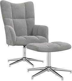 vidaXL Relaxsessel mit Hocker Drehbar