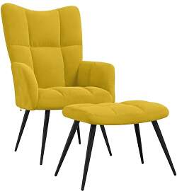 vidaXL Relaxsessel mit Hocker, Sessel mit