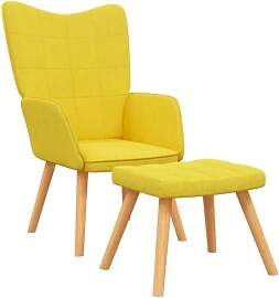 vidaXL Relaxsessel mit Hocker, Sessel mit