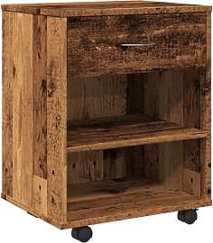 vidaXL Rollcontainer, Aktenschrank mit Stauraum,