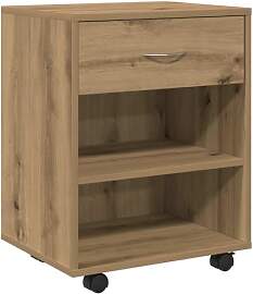 vidaXL Rollcontainer, Aktenschrank mit Stauraum,