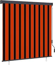 vidaXL Rollo Orange und Braun 180 x 250 cm Stoff