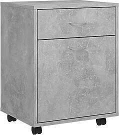 vidaXL Rollschrank mit 1 Tür 1 Schublade