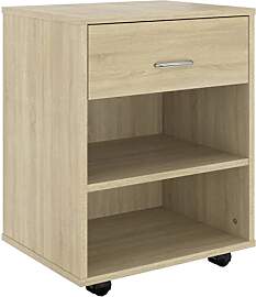 vidaXL Rollschrank mit Schublade Fächern
