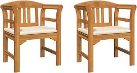 vidaXL Rosenbank Natur 68,5 x 46 x 82,5 cm