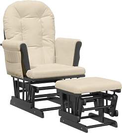 vidaXL Schaukelsessel mit Hocker, Schaukelstuhl