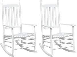 vidaXL Schaukelstühle 2 STK., Gartenstuhl mit
