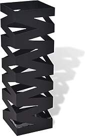 vidaXL Schirmständer Stahl Schwarz 48,5cm
