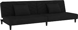 vidaXL Schlafsofa 2-Sitzer, Sofa mit 2 Kissen,