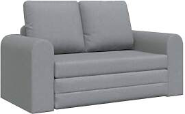 vidaXL Schlafsofa 60cm Hellgrau Stoff, Wohnzimmer, 