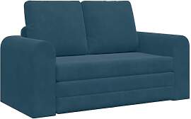 vidaXL Schlafsofa Blau 148 x 71 x 83 cm Samt,