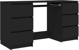 vidaXL Schreibtisch mit 6 Schubladen Computertisch 