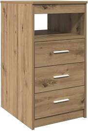 vidaXL Schubladenschrank Artisan-Eiche 40x50x76 cm 