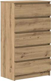 vidaXL Schubladenschrank Artisan-Eiche 60x36x103