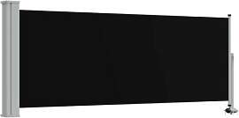 vidaXL Seitenmarkise Ausziehbar 100x300 cm Schwarz 