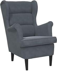 vidaXL Sessel Dunkelgrau Samt