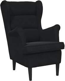 vidaXL Sessel Schwarz Samt