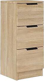 vidaXL Sideboard 3 Schubladen Schubladenschrank