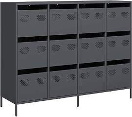 vidaXL Sideboard Anthrazit 135x39x103,5 cm