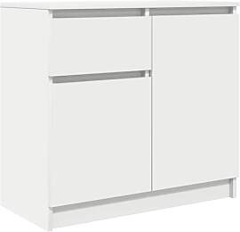 vidaXL Sideboard mit Schublade Weiß 71x35x65 cm