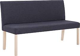 vidaXL Sitzbank mit Rückenlehne 139,5cm Klassisch 