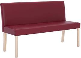 vidaXL Sitzbank mit Rückenlehne 139,5cm