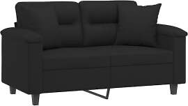 vidaXL Sofa 2 Sitzer, Couch mit Kissen, Liegesofa
