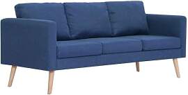 vidaXL Sofa 3-Sitzer mit Rückenkissen Sitzkissen